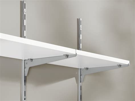 metal shelf track brackets|single track adjustable shelf brackets.